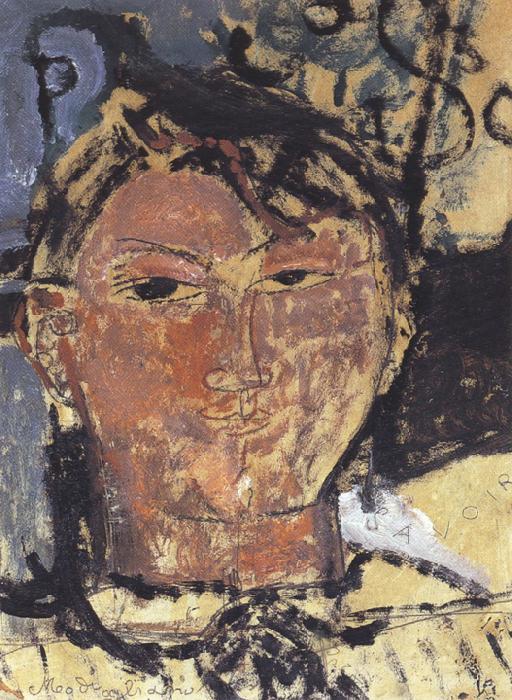 Amedeo Modigliani Portrait of Pablo Picasso (mk39)